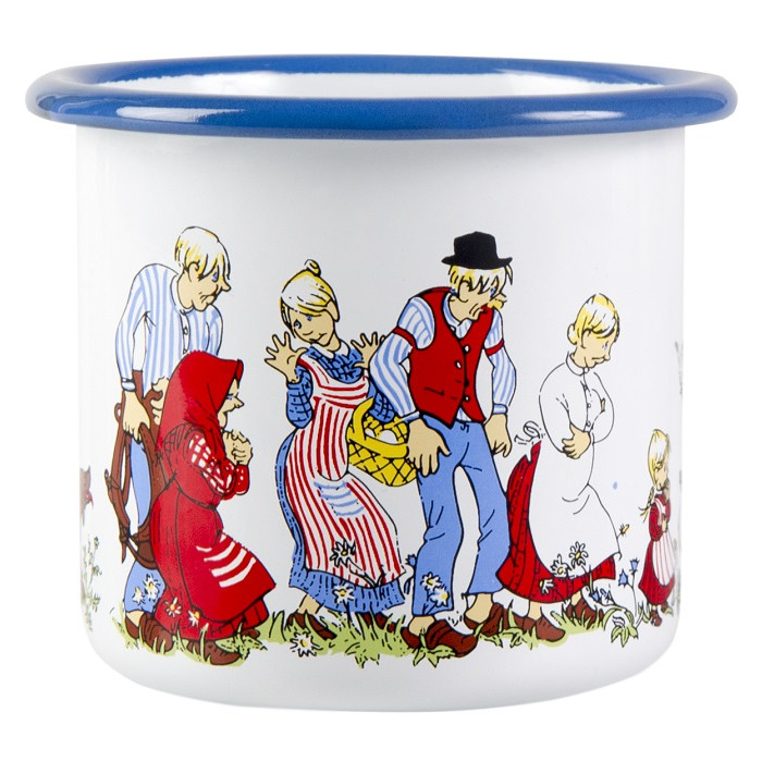 Moomin Пиала эмалированная Moomin Retro, Фрекен Снорк, 600 мл